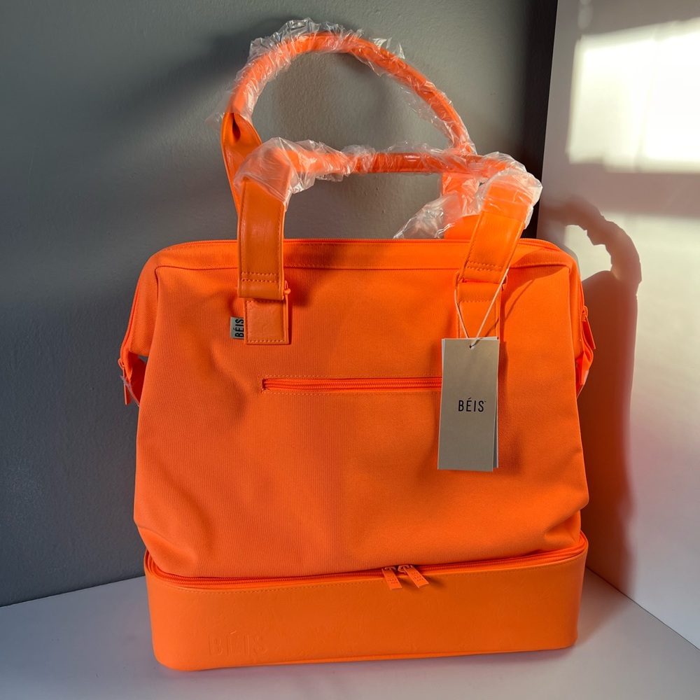 Beis mini Weekender in creamsicle